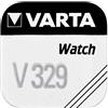 VARTA 14501329 - Batteria a bottone V329 da 1,5 Volt, capacità 36 mAh, sistema chimico Ossido d'argento, per dispositivi elettronici quotidiani per garantire un'alimentazione ottimale