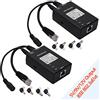 ANVISION Active 2-Pack Gigabit PoE Splitter Adattatore con punte multi-dimensione, 10/100 / 1000Mbps conforme IEEE 802.3af, uscita DC 5V 9V 12V per telecamera IP Wirelss AP Voip Phone