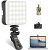 Zeadio Luce LED Fotocamera Portatile Tascabile con Clip - Temperatura Colore 3000K-7000K CRI95, Piccola Luce per Selfie e Video per Riprese su Tavolo/Selfie/Cellulare/Fotografia, Confezione da 1