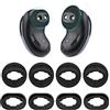 sciuU [4 Paia] Ear Wing Tips, Silicone Imbottiture compatibile con Samsung Galaxy Buds Live 2020 Earbuds Auricolari, Cover Ali dell'orecchio Antiscivolo Anti-perso di Sostituzione, Nero