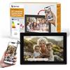 Denver Cornice Digitale 10 Pollici WiFi - Schermo IPS HD 1280x800 - Portafoto Digitale Frameo Denver per Foto e Video - Cornice Elettronica Touchscreen Smart - 16GB Memoria - Slot microSD - Nera