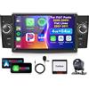 VECHTEL 4G 64G VECHTEL 7 Autoradio Bluetooth per Fiat Punto 2005-2009/Fiat Linea 2007-2011 Carplay Android Auto,DSP EQ,Wifi GPS Navi,RDS/FM Radio 2 din con Retrocamera AHD