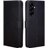 32ndShop 32nd Custodia a Portafoglio in Pelle PU per Samsung Galaxy A37 5G, Case con Slot per Sched di Blocco RFID, Chiusura Magnetica e Supporto integrato - Nero