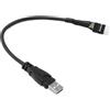 Gintai Cavo USB 9 Pin Maschio per Scheda Madre a USB 2.0 Tipo A Maschio 9 Pin USB Motherboard Maschio Header to Single USB 2.0