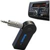 Ouitble Aux - Adattatore Bluetooth per auto, 3,5 mm, Aux Bluetooth, microfono integrato con batteria da 55 mAh per autoradio stereo