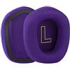 Miruchertter Cuscinetti auricolari di ricambio in tessuto a rete G733, compatibili con cuffie wireless Logitech G733 Lightspeed RGB ad alta densità, in memory foam (viola)