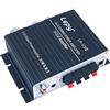 Fasizi LP-V3S Amplificatore di potenza stereo Hi-Fi 2 Ch 25WR.M.S Altoparlante con ingresso audio da 3,5 mm Presa MP3 da 3,5 mm con alimentatore 5A per computer MP3 ecc. -Nero