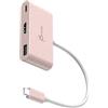 j5create USB-C a HDMI e Type-A con Power Delivery (Eco-Friendly) con HDMI 4K/USB-A 5Gbps/ricarica PD 100W | Compatibile con MacBook Pro/Chromebook/HP/Samsung e altri dispositivi Type-C (JCA379ER)