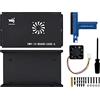 Waveshare Scatola in metallo (A) progettata per Raspberry Pi Compute Module 4 IO Board viene fornita con ventola di raffreddamento Mini telaio del computer robusto e antipolvere bello aspetto