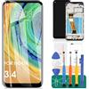 SRJTEK Per Nokia 3.4 Schermo LCD per Nokia 3.4 Sostituzione Schermo 3.4 Display LCD TA-1288 Touch Digitizer Assembly TA-1285, TA-1283 Kit di Riparazione (Nero Con Telaio)