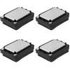 Briny River 4 Pezzi 8 Ohm 1 Watt Max Sugar Cube Altoparlante Di Ricambio In Miniatura Con Cuscinetti Di Saldatura Altoparlante Adatto Per Decoder Audio DCC Nero (11 Mm X 15 Mm)
