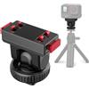 IJYHZKE Supporto magnetico a sgancio rapido con adattatore per scarpa fredda per Insta 360 Ace/Ace Pro/Ace Pro 2, inclinazione regolabile a 75°, cuscinetto in silicone antiurto, vite da 1/4 e magnete forte