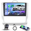 Hodozzy 4G+64GB Autoradio per Ford Focus 2004-2011 Android 9 Pollici InCell Touch Schermo Carplay Wireless Android Auto, Stereo 2 Din Bluetooth DSP GPS WiFi Radio FM RDS Pulsante Colore Telecamera
