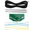 Socobeta Antenna stereo a V a dipolo dissipazione del calore ad alta efficienza, 100% nuovissima Accettore per interni Antenna telescopica per radio domestica
