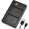 DSTE Dual Quick Caricatore Compatibile per EN-EL14, EN-EL14a, Nikon Coolpix P7000, Coolpix P7100, Coolpix P7700, D3400, D3500, D5100, D5200, D5300