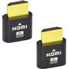 WLGQ HDMI Virtual Plug, Simulatore di Visualizzazione Virtuale 4K Uhd, Confezione Da 2, Nero