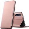 Verco case per Samsung Galaxy A90 5G Cover, Custodia a Libro Pelle PU per Galaxy A90 5G Booklet Protettiva [magnetica integrata], Rosa