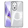 GIOPUEY Cover Magnetica per Honor 200 PRO， Compatibile con MagSafe， PC+TPU Trasparenti Antiurto Protettiva Cellulare Custodia - Clear