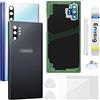 Enkeig Vetro Posteriore per Samsung Galaxy Note10+ Plus N975, Nero