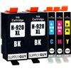 Supply Guy 5 Cartucce Per Stampanti con Chip compatibile con HP 920 XL 920XL HP920XL C2N92AE per HP OfficeJet 6000 6500 6500a 6500a plus 7000 7500a