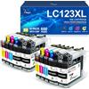 7Magic Cartuccia d'inchiostro compatibile per Brother LC123 LC123XL per Brother MFC-J6720DW MFC-J6520DW MFC-J6920DW MFC-J4510DW MFC-J4410DW MFC-J470DW DCP-J4110DW DCP-J552DW