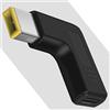 Artilits Adattatore USB C maschio a ThinkPad DC da 100 W, caricabatterie CA da 20 V, realizzato per Lenovo Thinkpad 11e, Yoga 11e, G50 G50-45 G50-70 G50-80 Z50 Z50-70 Z50-75 Cavo di alimentazione