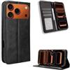 COMAKU Cover a Libro Apple iPhone 17 Pro, Custodia a Portafoglio in Pelle con Supporto e Chiusura Magnetica Compatible per Apple iPhone 17 Pro - Nero