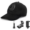 NMD&LR Supporto Per Berretto Da Baseball Per Videocamera D'azione, Cappello Da Sole Con Supporto Per Fibbia A Sgancio Rapido Per Gopro E Altre Videocamere D'azione, Dotato Di Gancio A J E Morsetto Per Telefo