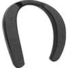 Asixxsix Altoparlante Bluetooth da collo, altoparlante portatile senza fili leggero e confortevole HiFi 3D Stereo Altoparlante portatile con microfono cancellazione del rumore per la casa, gli sport all'aria