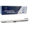 FengWings Batteria bianca PA5185U-1BRS 14,8V 45Wh, compatibile con Toshiba Satellite C50-B E45-B C55-B L55-B E45-B C50D-B L50D L50-B L50