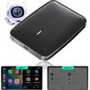 ATOTOZONE CB4 CarPlay AI Box - 2025 Wireless CarPlay & Android Auto, Compatibile con YouTube, AI DriveChat, Doppio Bluetooth, Doppio Wi-Fi, 4G+32G, Supporto TF 128GB, Nero