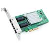 ipolex Scheda di rete Ethernet 1.25G, 4 porte RJ45+, NIC 10GbE rispetto a Intel i350-T4, supporta Windows Server/Windows/Linux/Vista/VMware (non supporta Mac OS, modalità bypass)