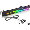 Yunseity Staffa di Supporto GPU per Schede Grafiche Multi-interfaccia, 5V a 3 Pin RGB Colorato per Scheda Video (Nero)