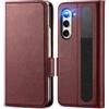 Verco Custodia a libro per Samsung Galaxy Z Fold 6, custodia a libro per Samsung Z Fold 6, colore: Mora
