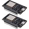 Behogan Scheda di Sviluppo ESP32 Type-C: 2 Pezzi CH340C Dual-Core WLAN WiFi, Bluetooth 2-in-1 Microcontrollore, Per Applicazioni IoT
