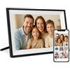 FUNCARE Cornici per foto digitali WiFi da 10,1 pollici, memoria 32 GB, display touch IPS HD 1280 × 800, rotazione automatica, facile configurazione per la condivisione di foto e video