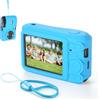 IJYHZKE Custodia in silicone per fotocamera, compatibile con fotocamera digitale Kodak PIXPRO FZ45, antiurto, antiscivolo, con cinturino da polso, ritagli precisi, antipolvere e antigraffio (blu)