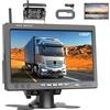 Inefala Telecamera Retromarcia Senza Fili con Monitor HD IPS da 7 Pollici, Targa Retrocamera per Auto Visione Notturna IP68 Impermeabile Telecamera Posteriore per Auto Camion SUV Furgoni