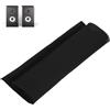 Risegun Copertura Protettiva in Tessuto per Griglia per Altoparlanti, 1,4 M X 0,5 M, per Altoparlanti Stereo Gille, per Altoparlanti Audio Home Stage KTV Box (Nero)