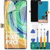 SRJTEK Display LCD OLED per Google Pixel 7 Pro 5G per Google Pixel 7 Pro Digitizer per Google Pixel 7 Pro GP4BC GE2AE Sostituzione Touch Screen Assembly Kit di riparazione (nero)