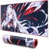 Redragon EISA P047L Mouse Pad da Gioco Anime - Superficie in Spandex Liscia, Base in Gomma Antiscivolo, Resistente agli Spruzzi, Design Durevole di 5mm di Spessore, 35 x 16 pollici, Nero