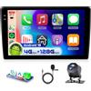 VECHTEL 4G&128G 9 Autoradio per Citroen Berlingo 2015-2018/Peugeot Partner 2008-2019 con Carplay Android Auto Wireless Android 15,Bluetooth RDS/FM Radio,Wi-Fi GPS Navi,Telecamera posteriore AHD