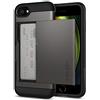 Spigen Cover Slim Armor CS Compatibile con iPhone SE 2022 5G, iPhone SE 2020, iPhone 8 e iPhone 7 - Grigio