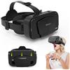 Hoorawwi Cuffie per realtà virtuale VR, mini visore VR per film 3D e videogiochi, occhiali VR per adulti e bambini, per iPhone 16, 15, 14, 13 Pro Max, Samsung Galaxy S25, S24, S23, S22, ecc
