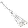 Lrtzizy Estensione 5V 3 Pin per Scheda Madre Del Computer 1 Punto 4 Hub Connection Estensione ARGB Splitter, Bianco