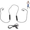 lvifloae Cavo Auricolare Bluetooth MMCX Cavo di Sostituzione Senza Fili per Shure SE215 SE315 SE425 SE535 SE846 Audio Neckband con Microfono Ricarica USB-C IPX5