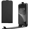 kwmobile Cover compatibile con Apple iPhone 17e / iPhone 16e - Custodia verticale Flip Case Cover in simil pelle - con linguetta calamita