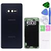 MovTEK Coperchio della Batteria Vetro Posteriore per Samsung Galaxy S10e G970F Originale Copribatteria con Vetro Fotocamera (Nero Prisma)
