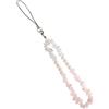 KGDUYC 1pcs Cordini per Telefono con Perline - Cinturino da Polso Collana per Cellulare Anti,Smarrimento Ciondolo Mano per Cellulare Con Perline fatte a mano in pietra naturale con（rosa + perle）
