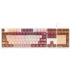 Redragon K668 Xmas Tastiera Gaming Cablate Gasket Tastiera Meccanica con 108 Tasti e 4 Tasti Aggiuntivi, Socket Hot-Swappable Aggiornato Schiuma Fonoassorbente Keycaps a Tema Gingerbread Man di Natale